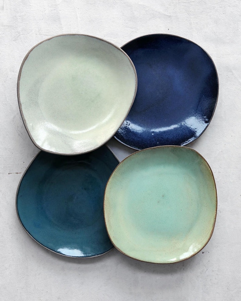 Dessert Plate in Pastel Aqua