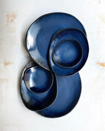 Tapas Plate in Cosmic Blue