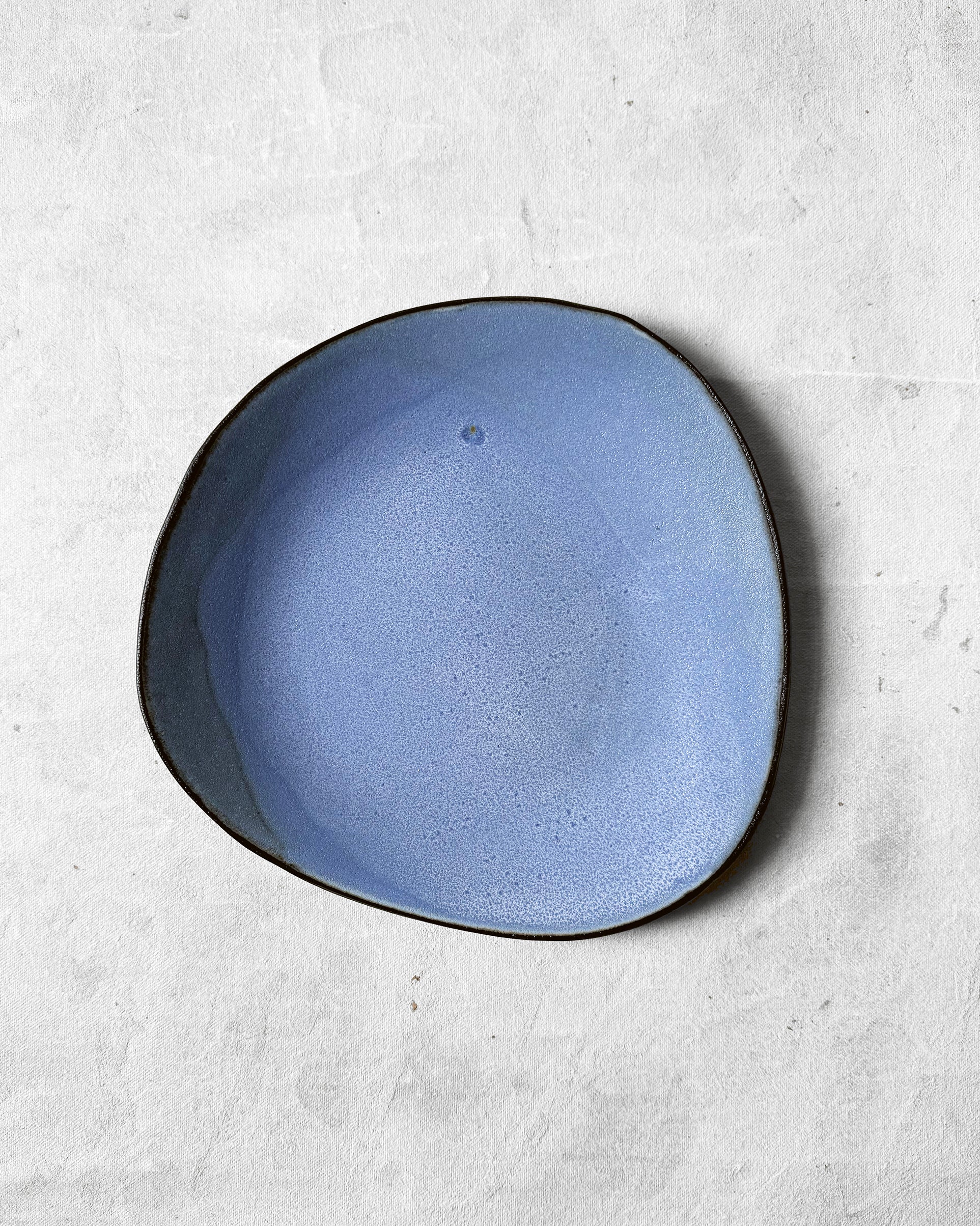 Medium Plate in Frosted Blue