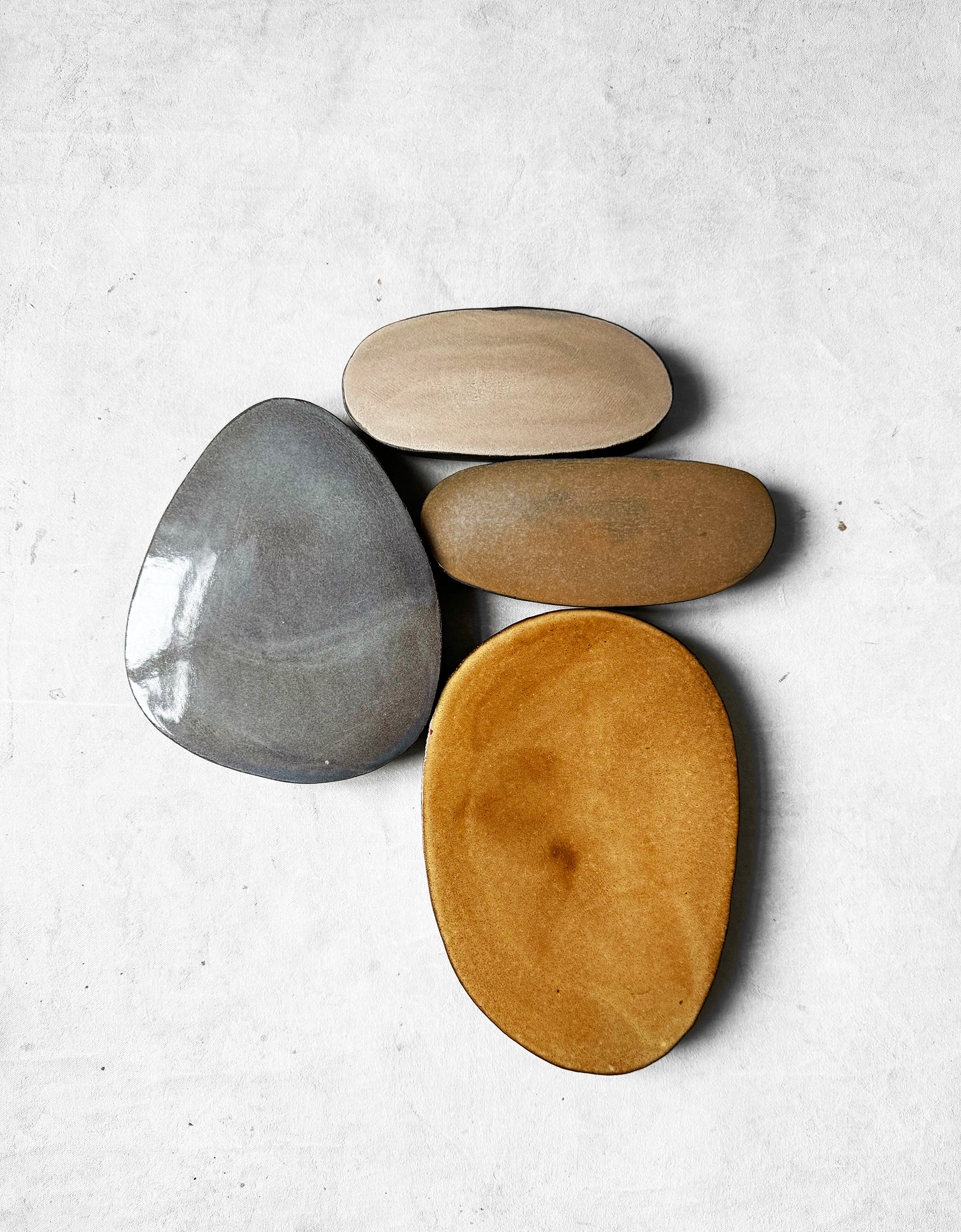 Wall Object in Light Grey, Honey, Amber and Blush