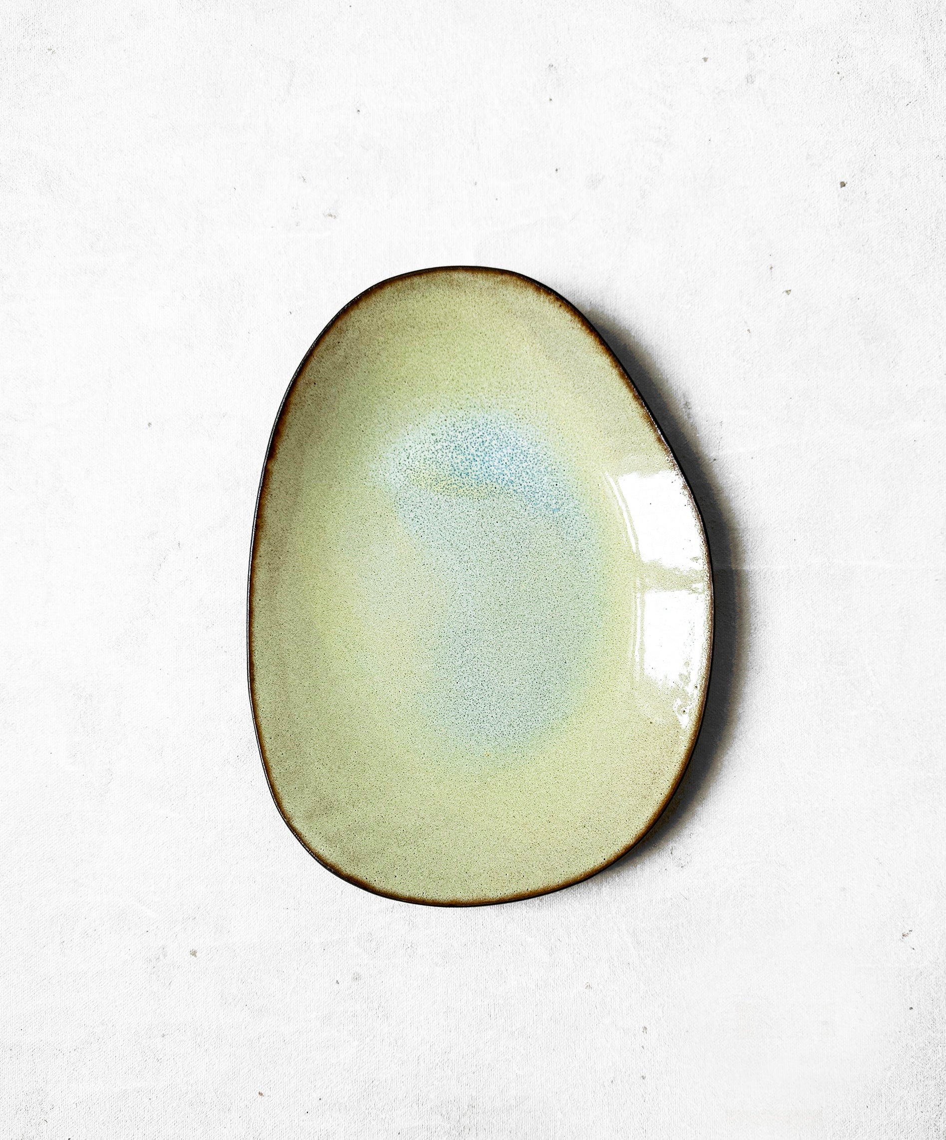 Serving Platter in Glossy Mint