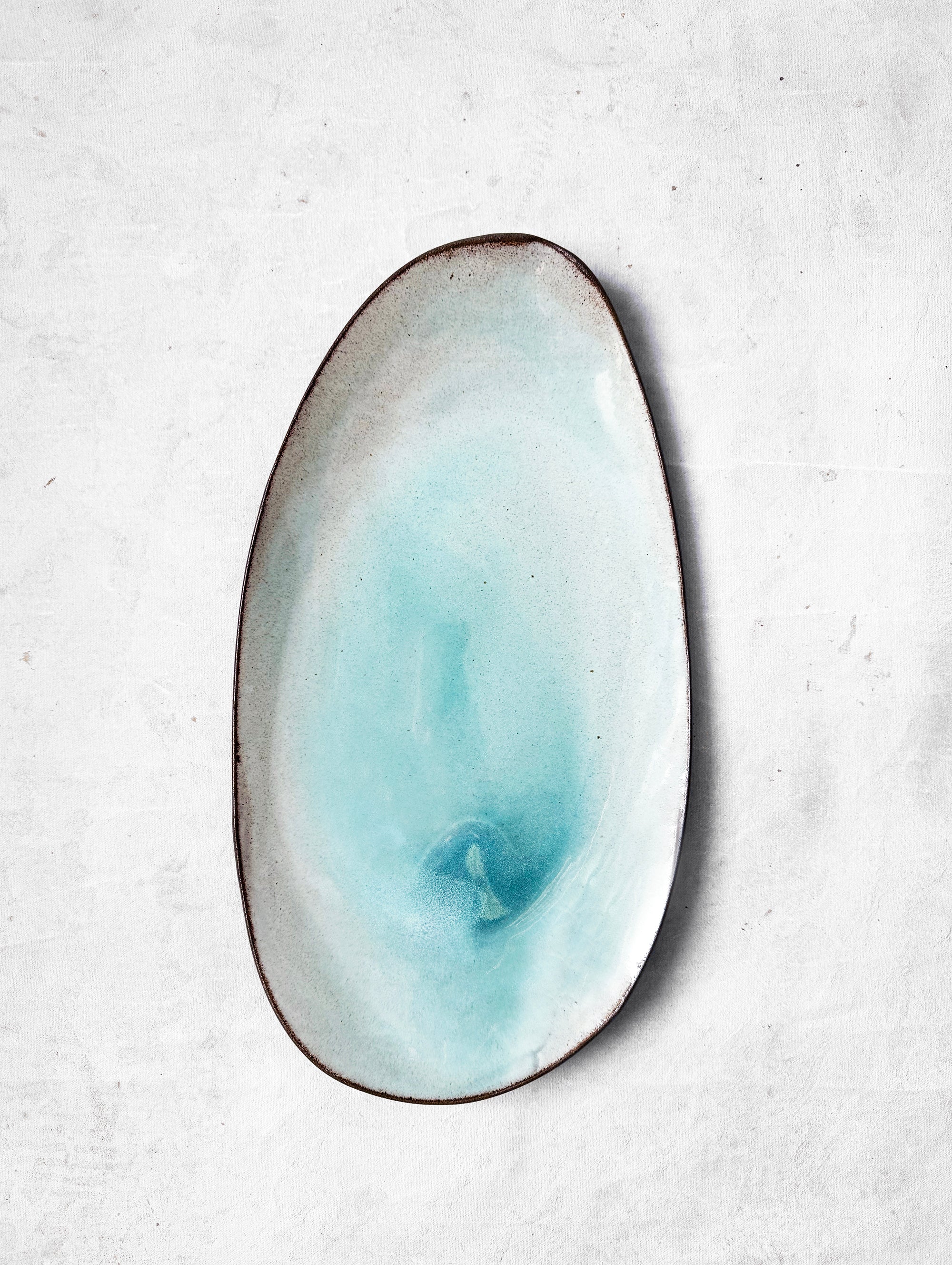 Statement Serving Platter in Lagoon