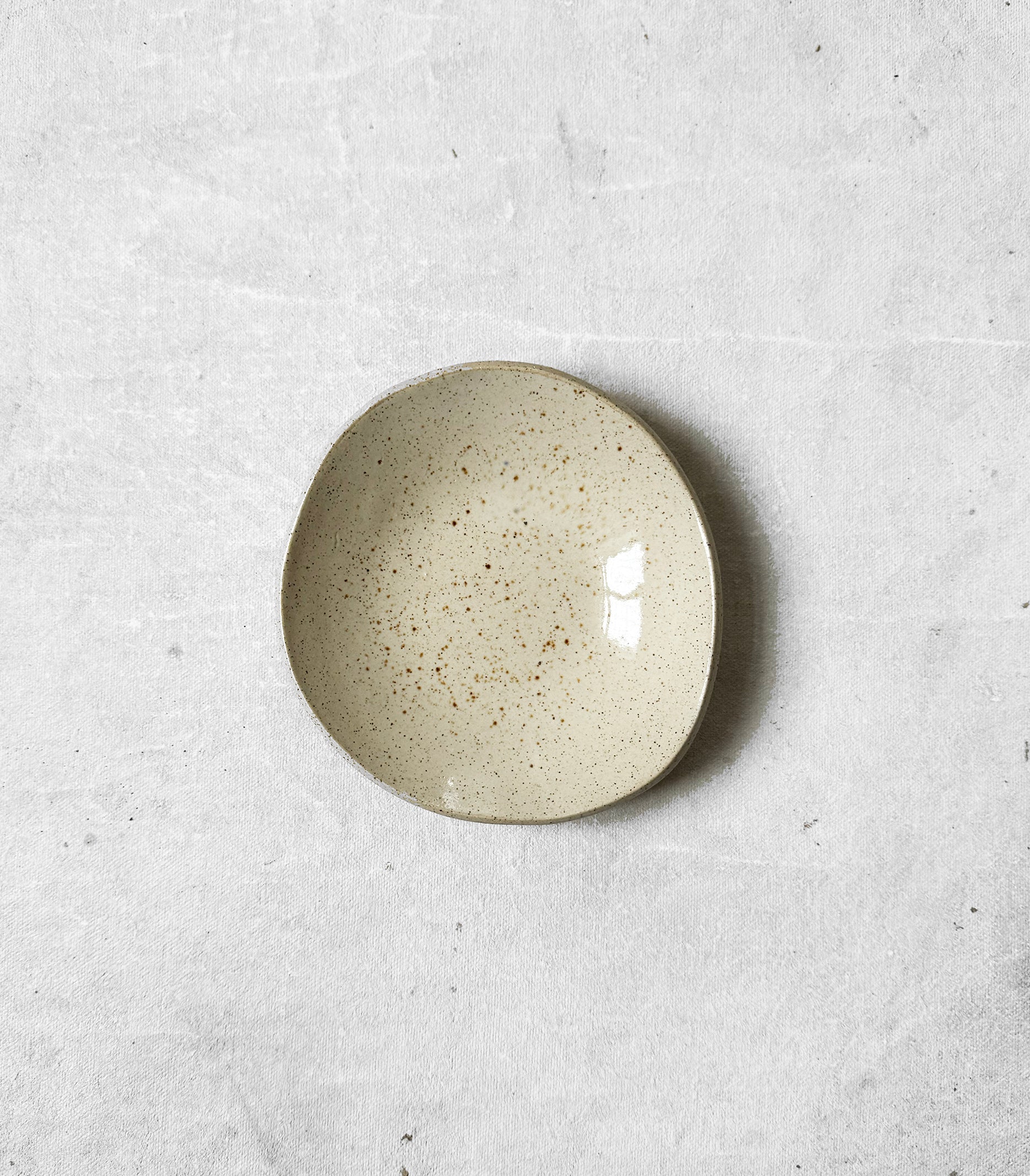 Tapas Plate in Speckled Beige