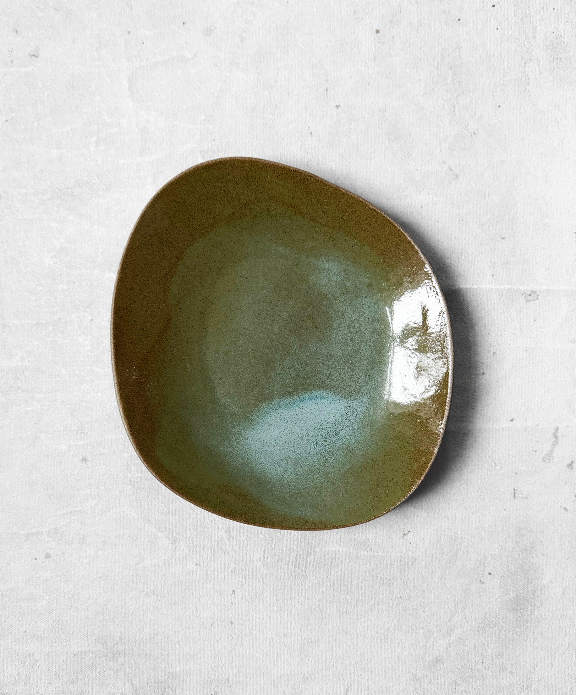 Dessert Plate in Dusky Olive