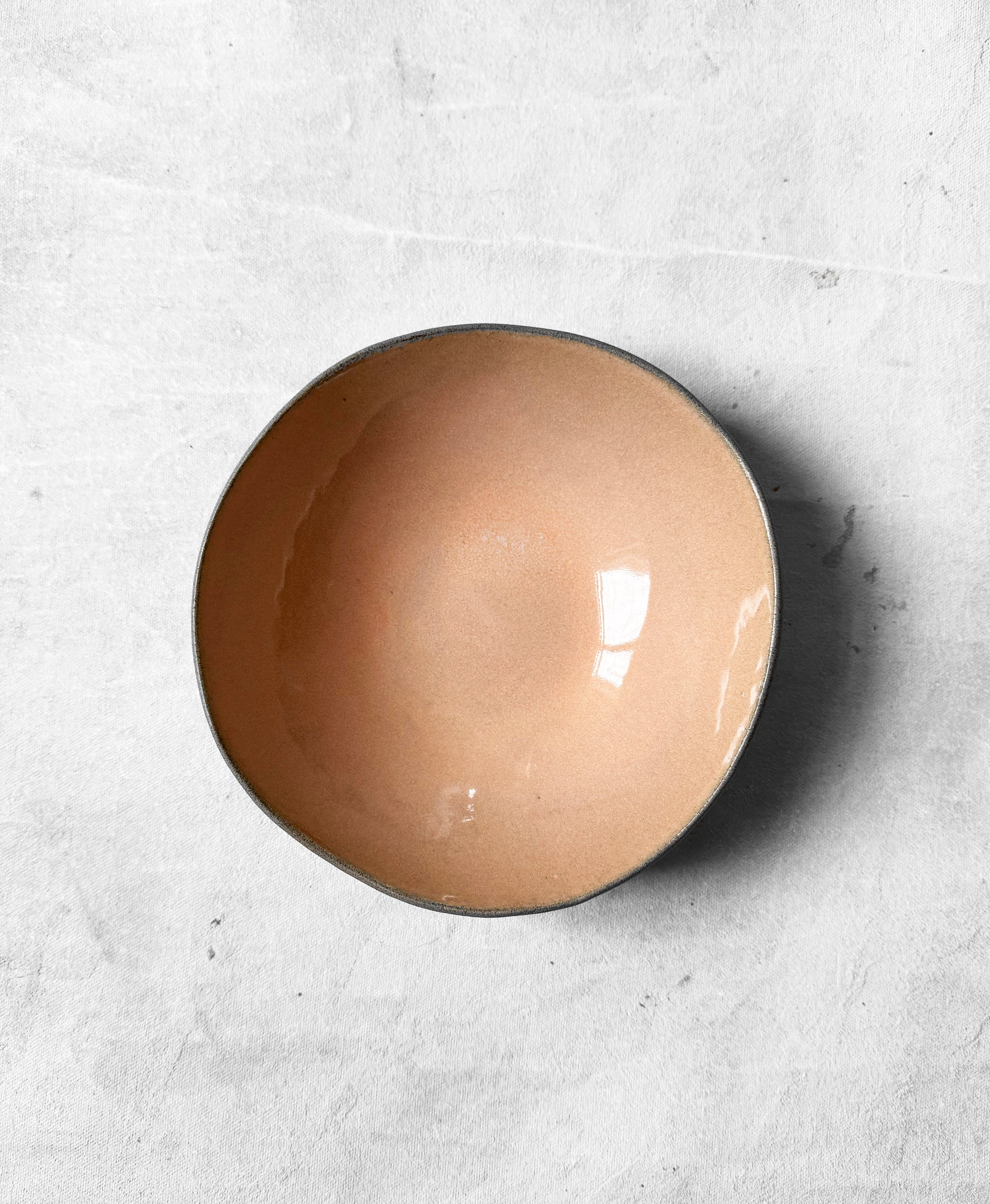 Breakfast Bowl in Glossy Peach