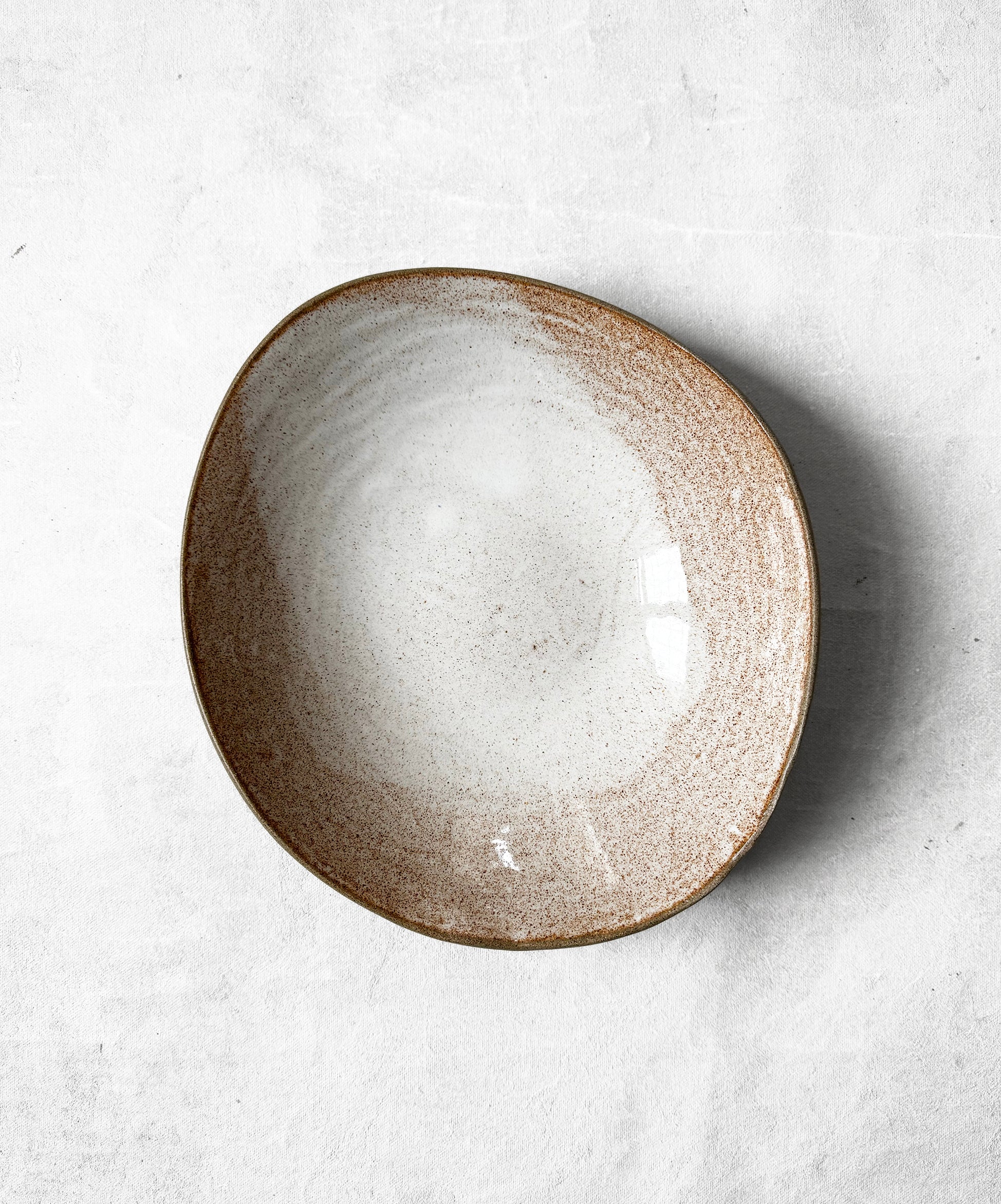 Pasta Bowl in Rusty White