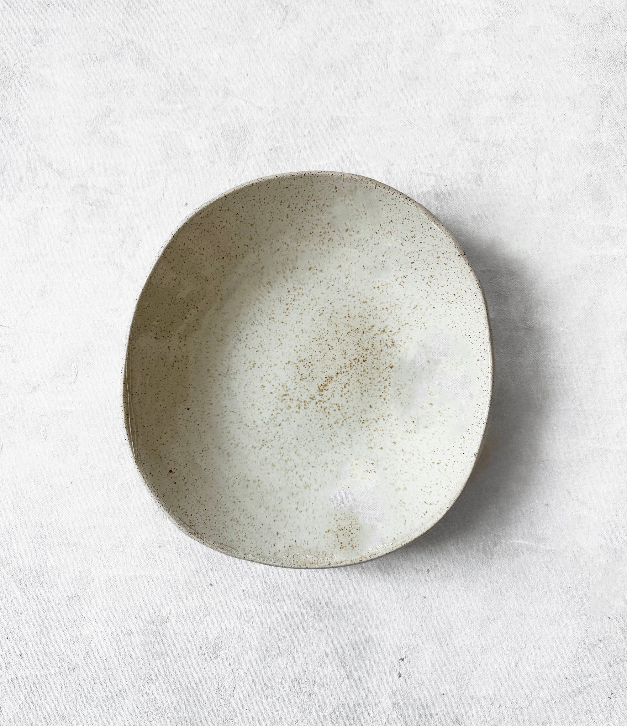 Pasta Bowl in Speckled Beige