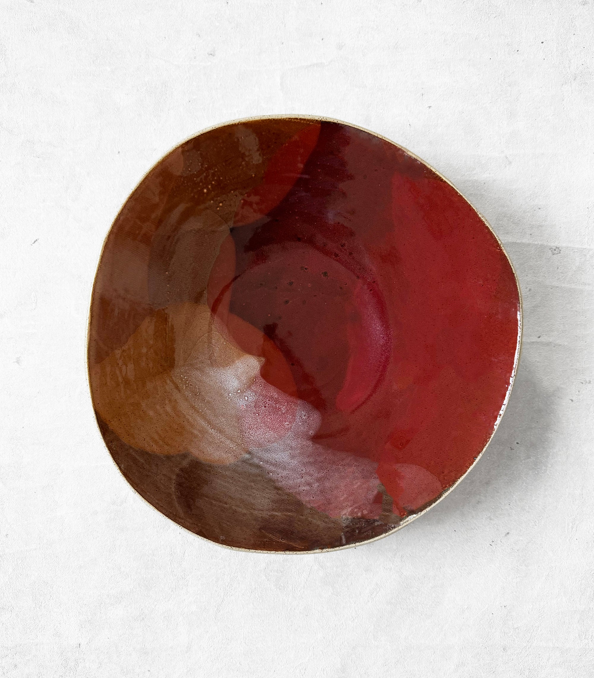 Large Salad Bowl in Ruby Splash