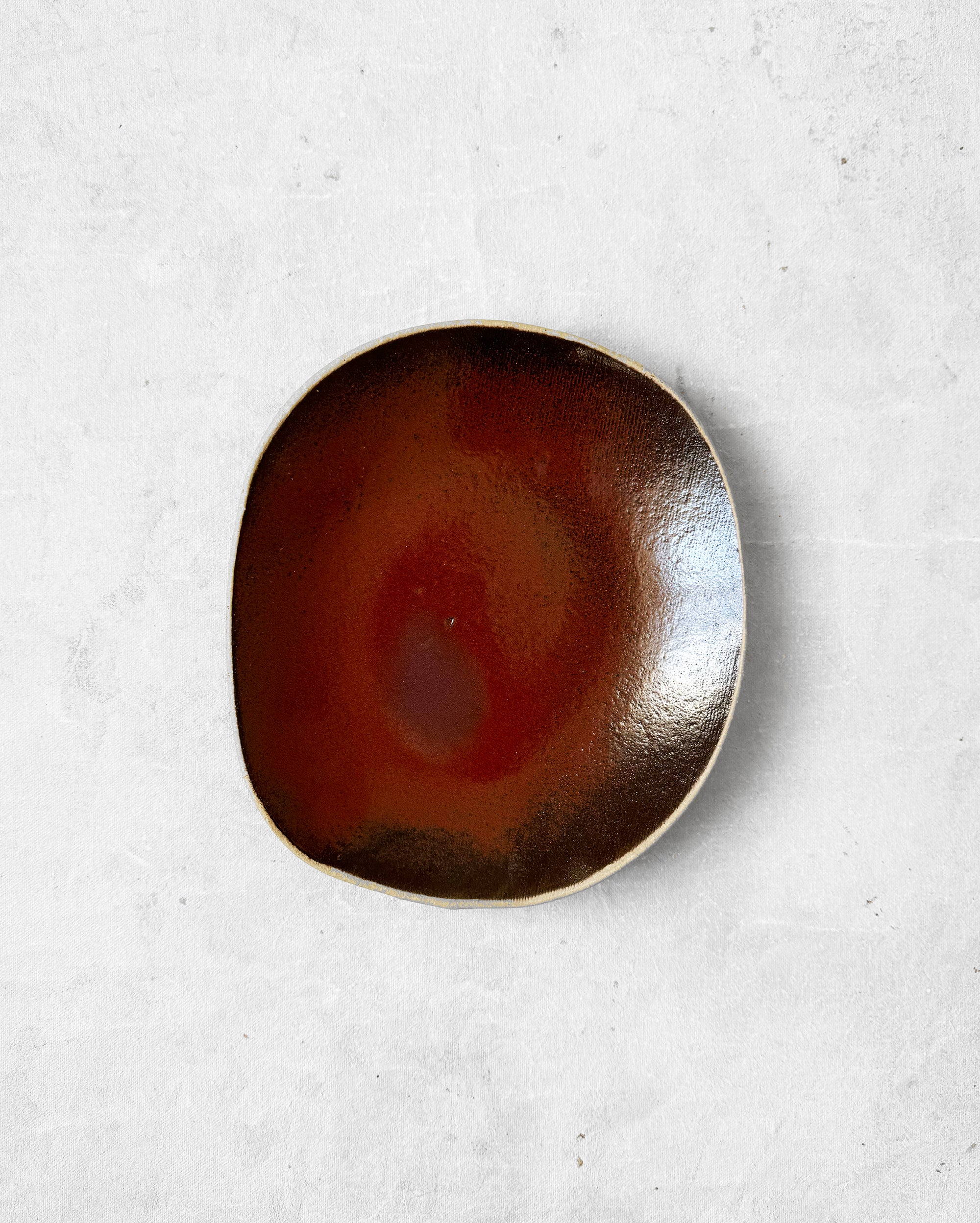 Dessert Plate in Burnt Sienna