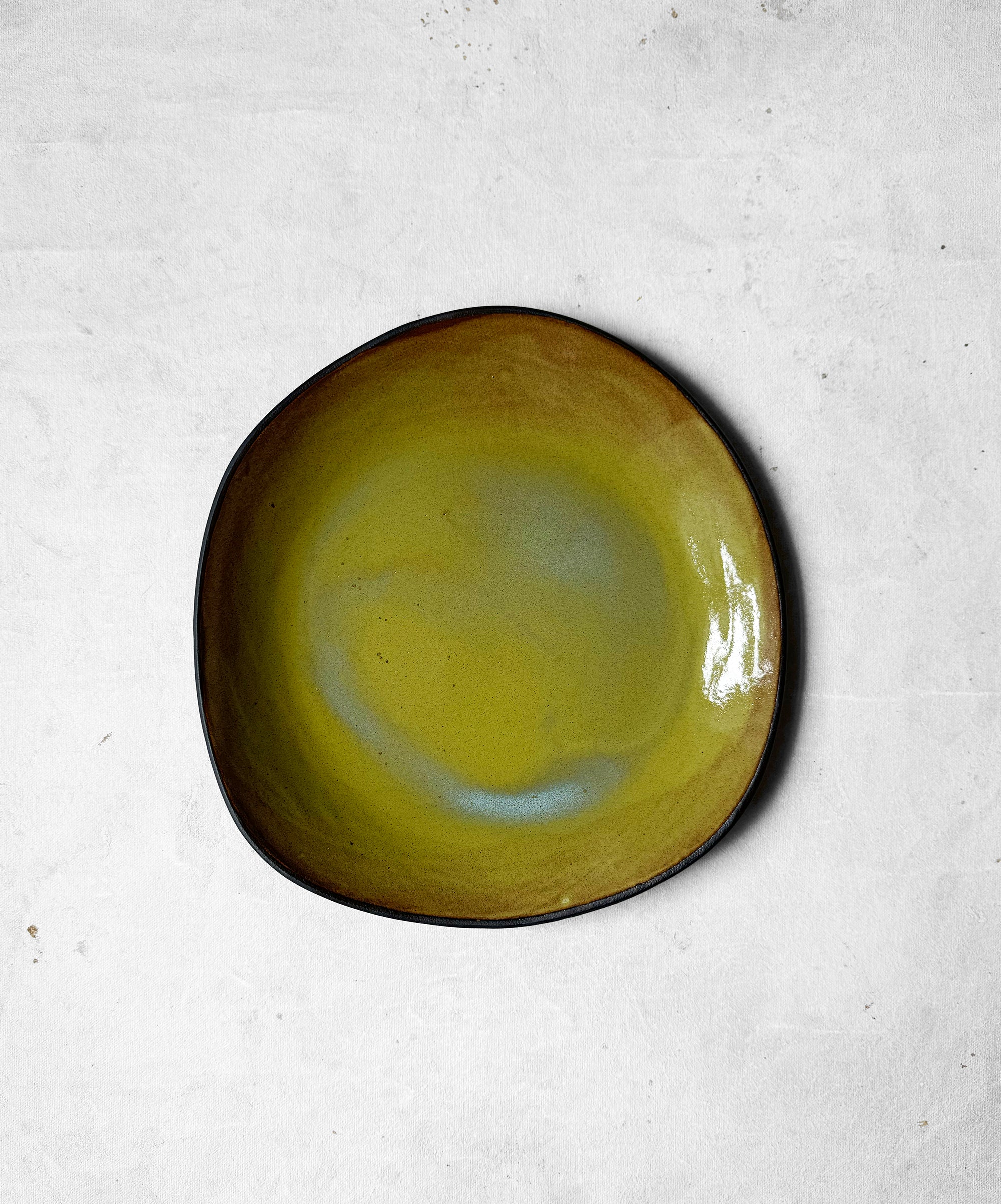 Dinner Plate in Lime Green